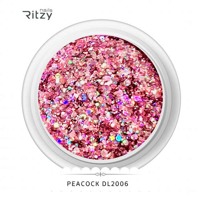 PEACOCK GLITTER DL2006