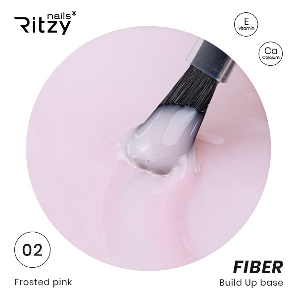 Ritzy Nails Fiber Base 02 Mosted Pink
