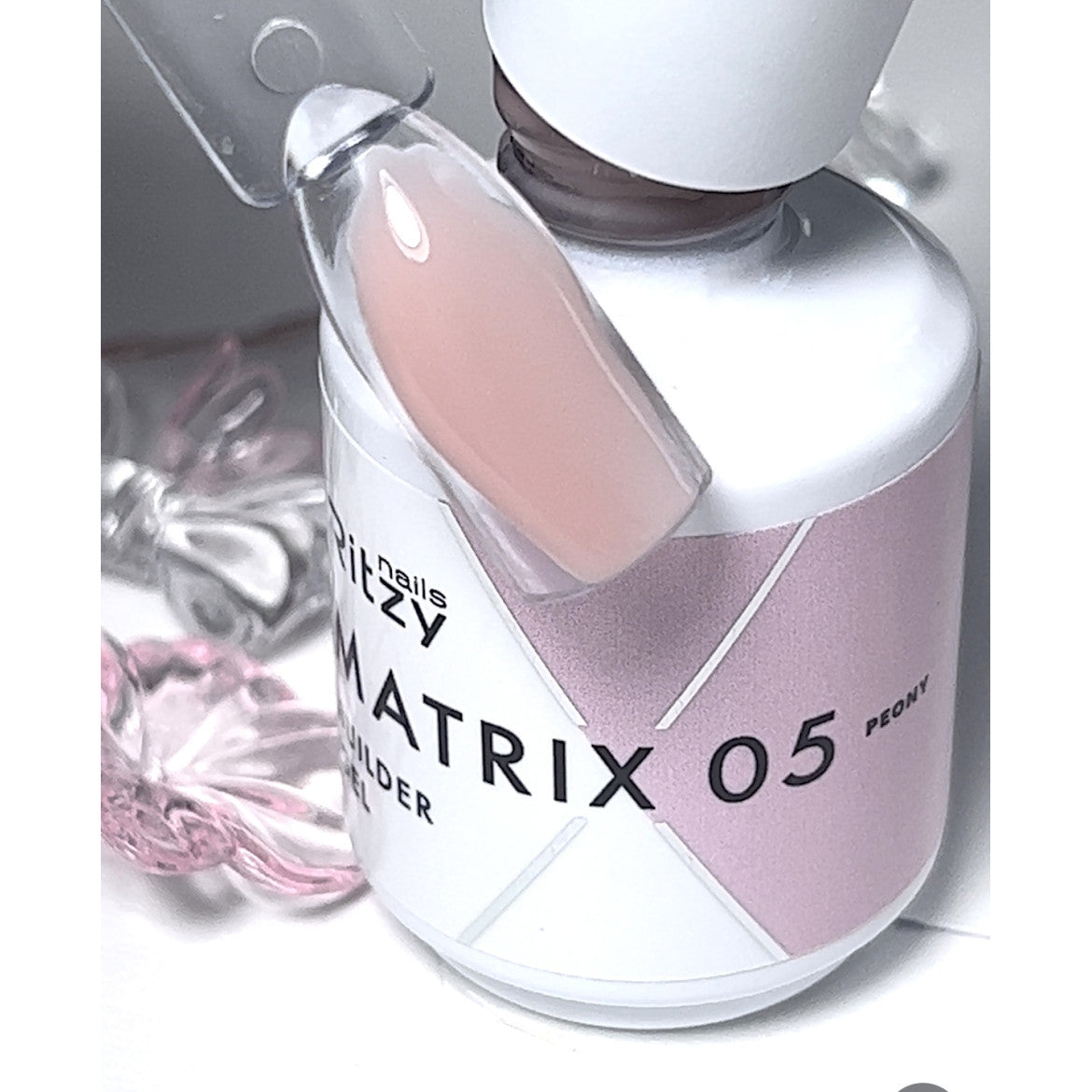 MATRIX Aufbaugel in der Flasche 05 Pfingstrose