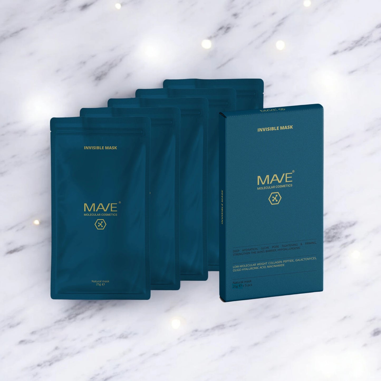 MAVE Invisible Mask – 5 Stück | Tiefenhydration & Hautstraffung