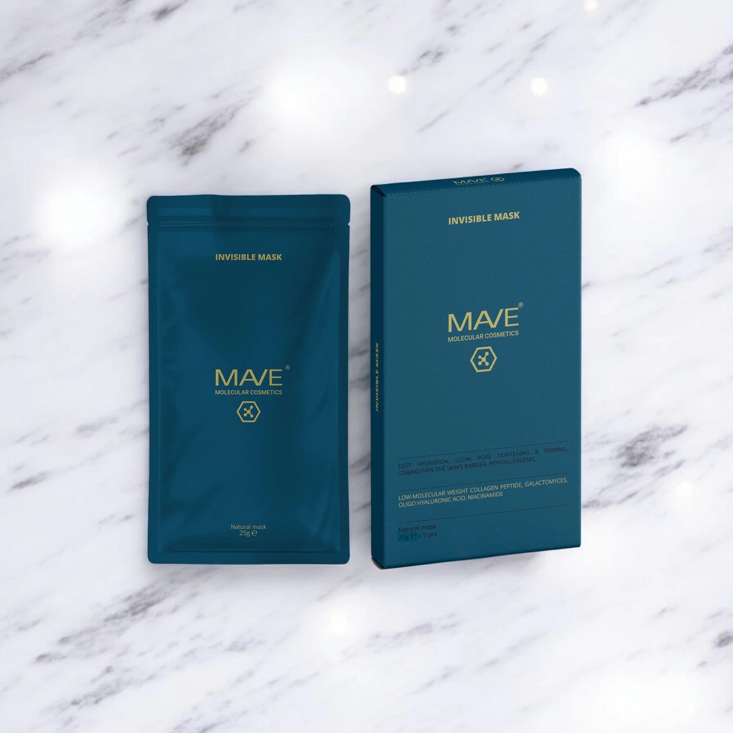 MAVE Invisible Mask – 5 Stück | Tiefenhydration & Hautstraffung