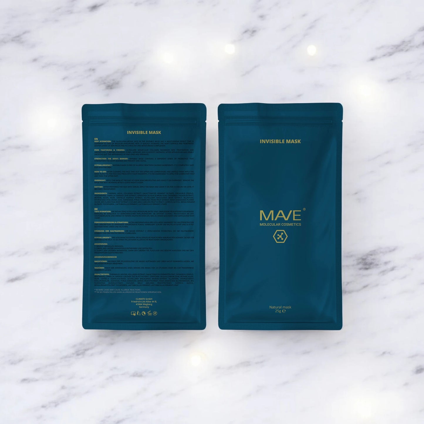 MAVE Invisible Mask – 5 Stück | Tiefenhydration & Hautstraffung