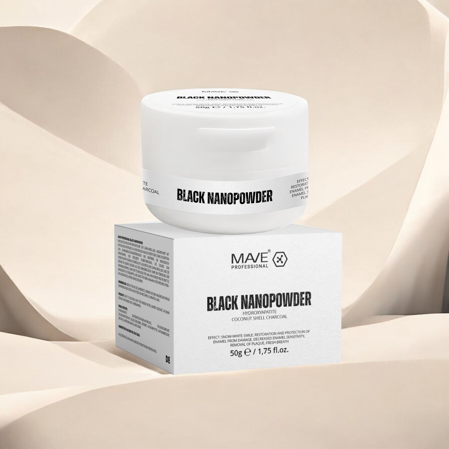 MAVE Professional Black Nanopowder + NANO360 Zahnbürste