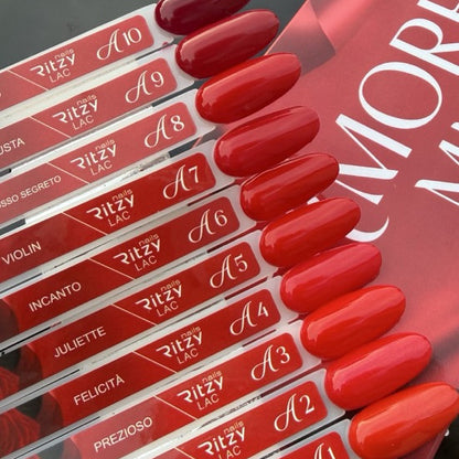 RITZY NAILS Set AMORE MIO 10 Farben+Aufkleber