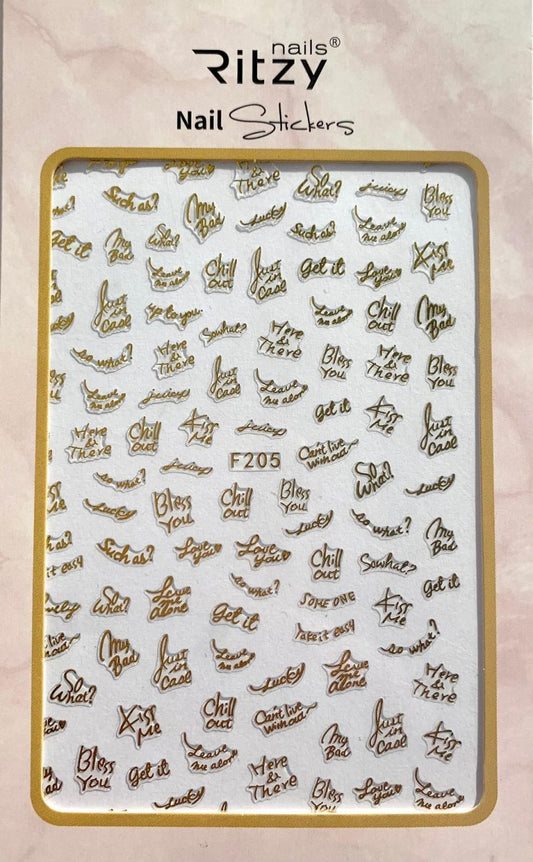 NAIL ART STICKER 205