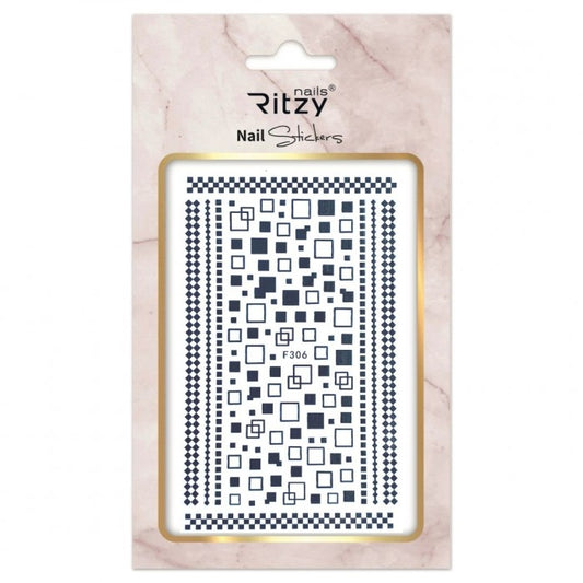 NAIL ART STICKER 306 SCHWARZ