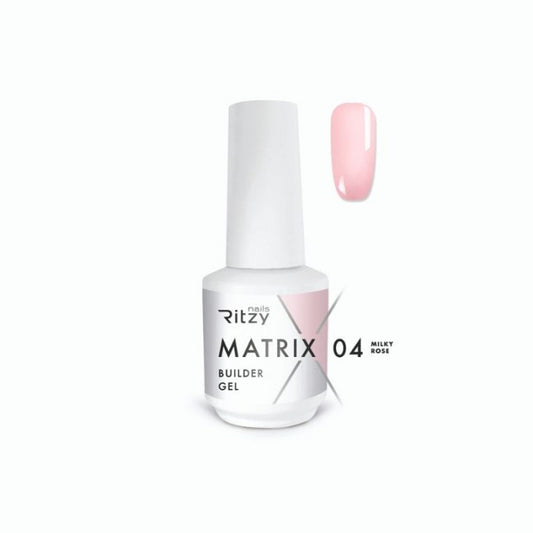 MATRIX MILKY ROSE 04 BUILDER GEL IN DER FLASCHE