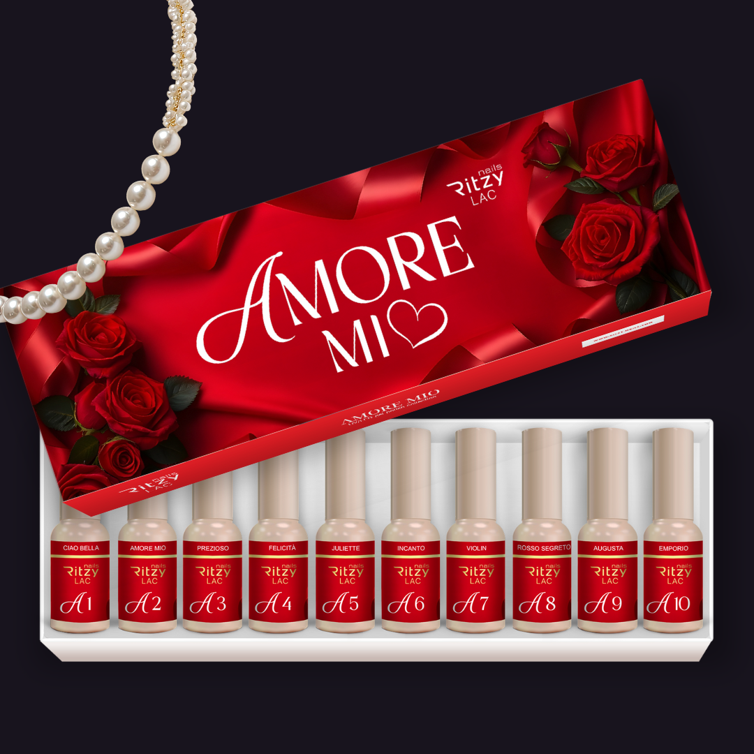 RITZY NAILS Set AMORE MIO 10 Farben+Aufkleber