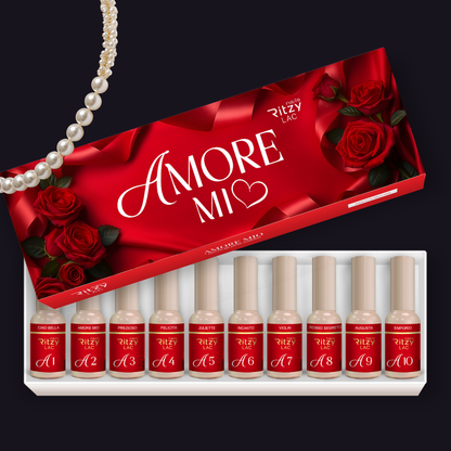RITZY NAILS Set AMORE MIO 10 Farben+Aufkleber