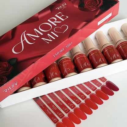RITZY NAILS Set AMORE MIO 10 Farben+Aufkleber