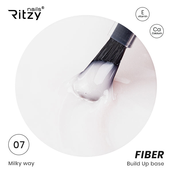 Ritzy Nail Fiber Base 07 Milky Way