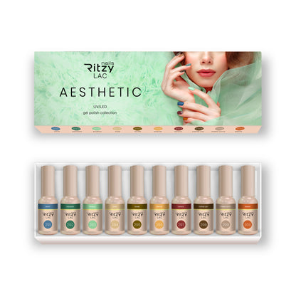 Ritzy Nail Set Aesthetic 10 Farben+Aufkleber