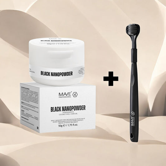 MAVE Professional Black Nanopowder + NANO360 Zahnbürste